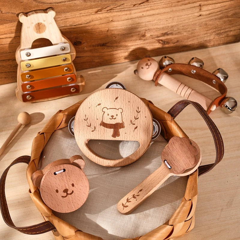Wooden Baby Musical Instrument Sets – Montessori Rhythm Toys