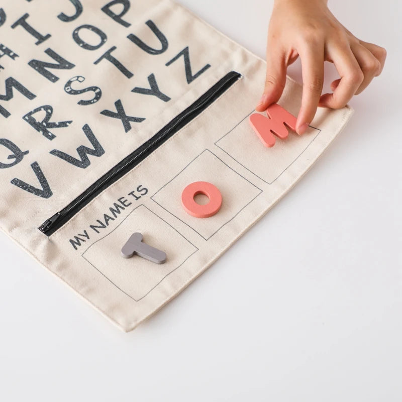 Alphabet Matching Game with Word Cards – Montessori Phonics Toy for Toddlers