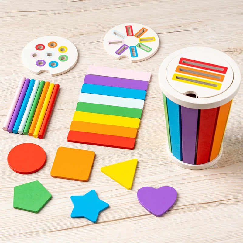 Montessori Hand-Eye Coordination Sorting Drum