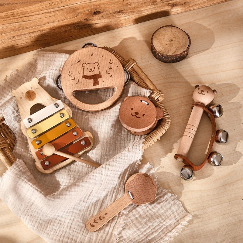 Wooden Baby Musical Instrument Sets – Montessori Rhythm Toys
