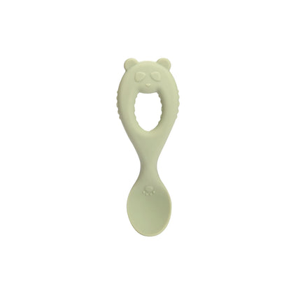 Baby Training Spoon with Teether Grip – Food-Grade Silicone Utensil for Babies