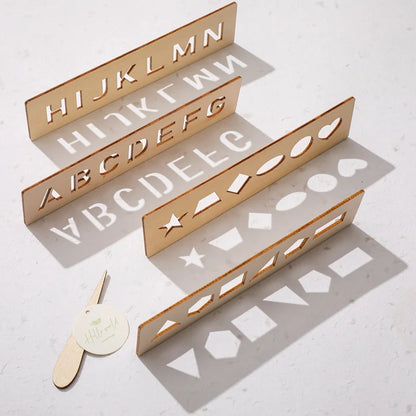 Wooden Alphabet & Number Tracing Boards – Montessori Fine Motor Toy for Kids