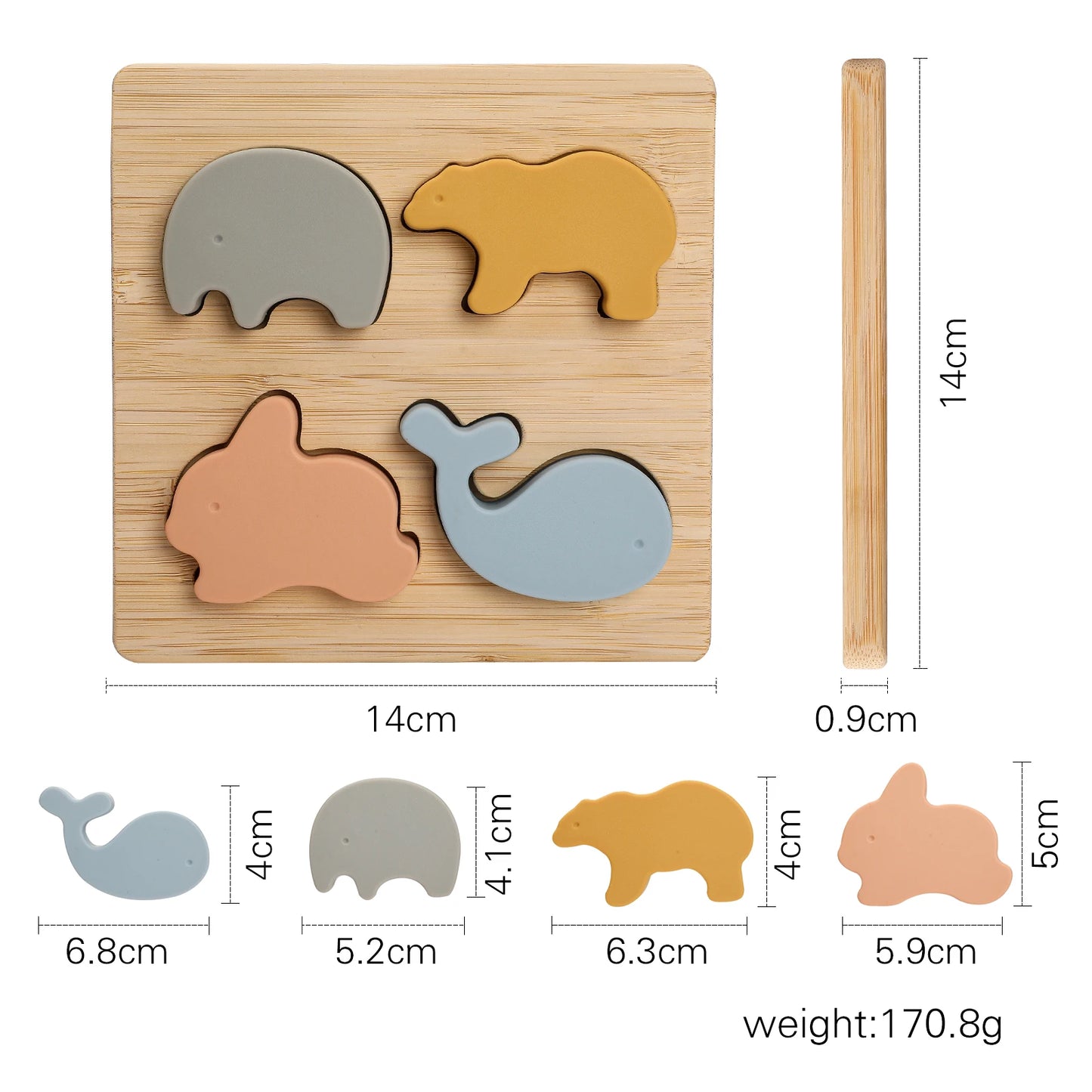Silicone Animal Jigsaw Puzzle