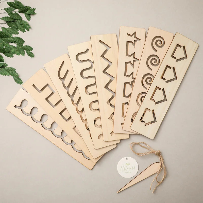 Wooden Alphabet & Number Tracing Boards – Montessori Fine Motor Toy for Kids
