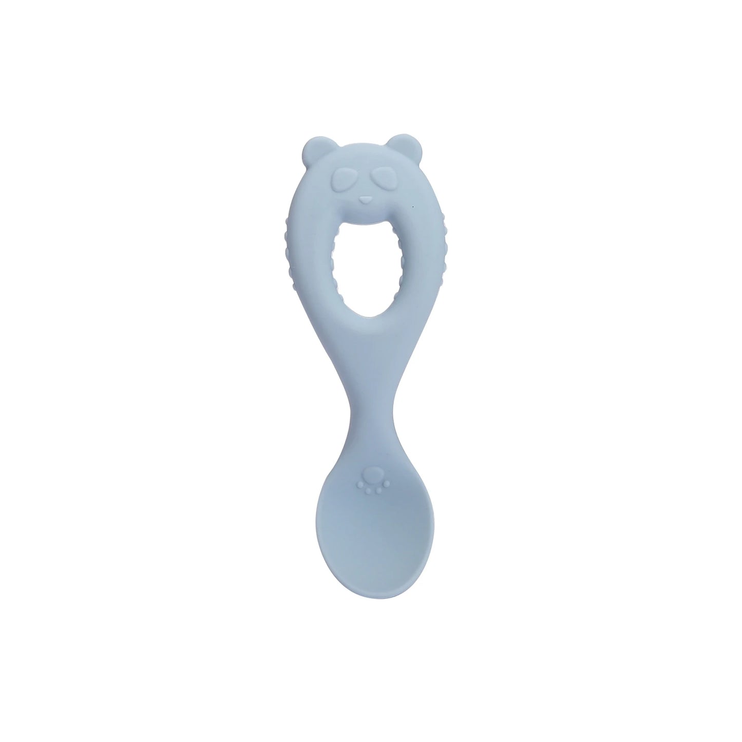Baby Training Spoon with Teether Grip – Food-Grade Silicone Utensil for Babies