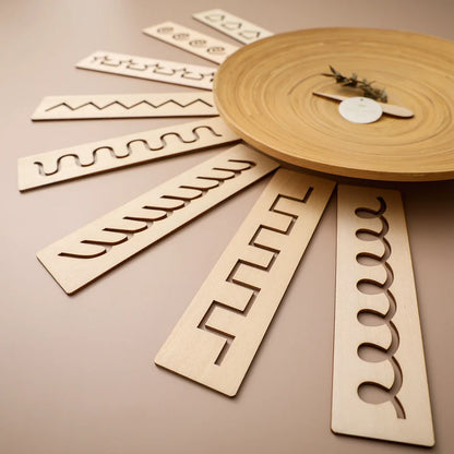 Wooden Alphabet & Number Tracing Boards – Montessori Fine Motor Toy for Kids