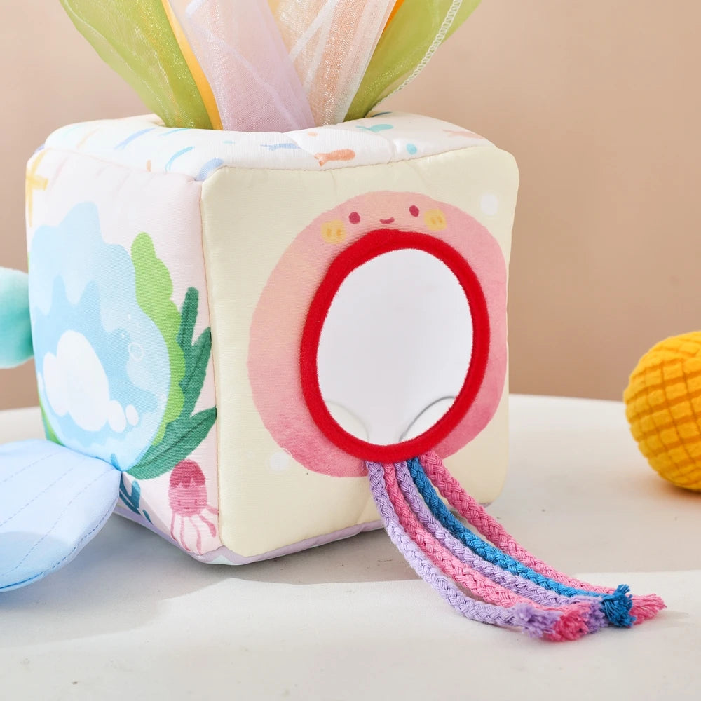 Mermaid Sensory Activity Box – Plush Baby Learning Cube