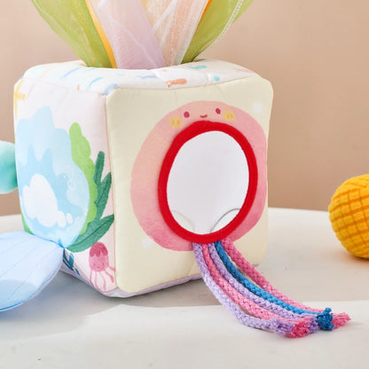 Mermaid Sensory Activity Box – Plush Baby Learning Cube