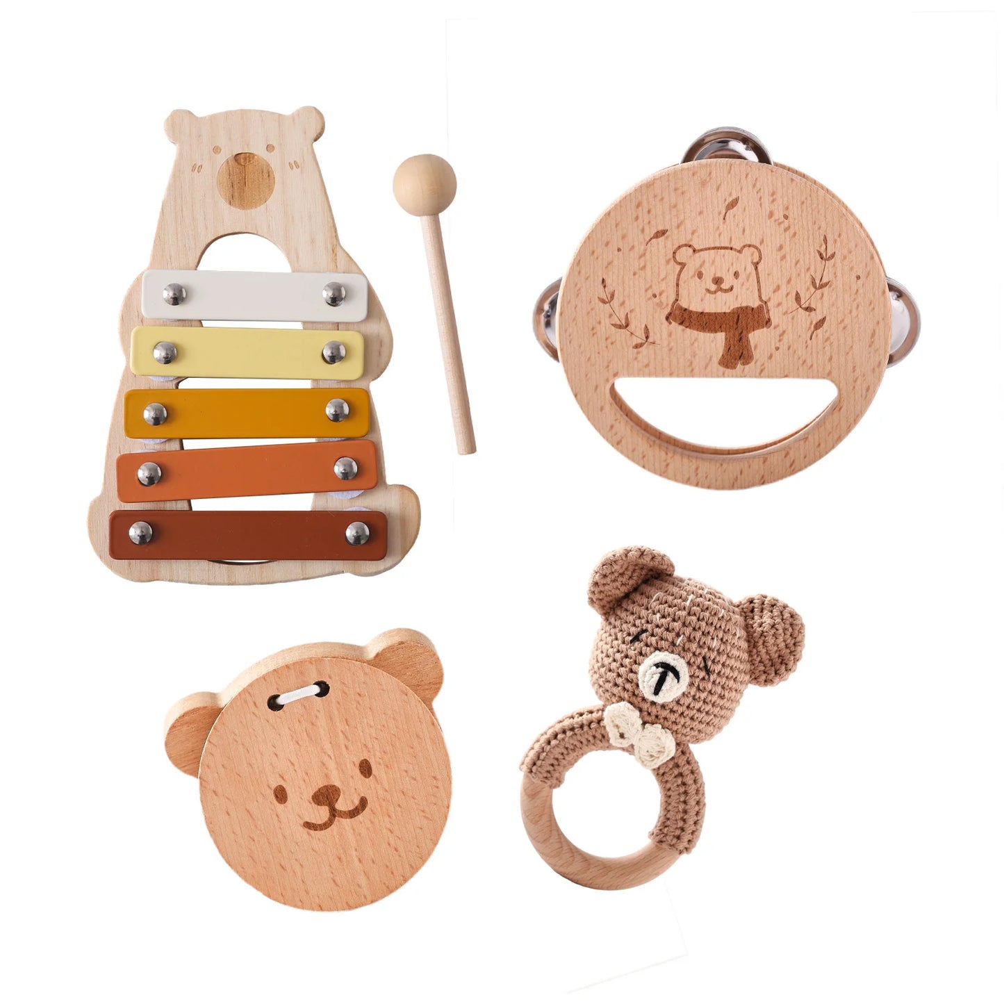 Wooden Baby Musical Instrument Sets – Montessori Rhythm Toys