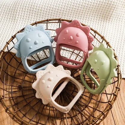 Silicone Teether for Babies – BPA-Free, Textured, Easy Grip Teething Toy
