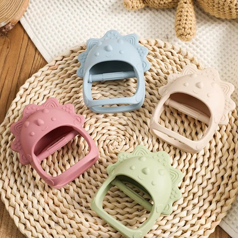 Silicone Teether for Babies – BPA-Free, Textured, Easy Grip Teething Toy