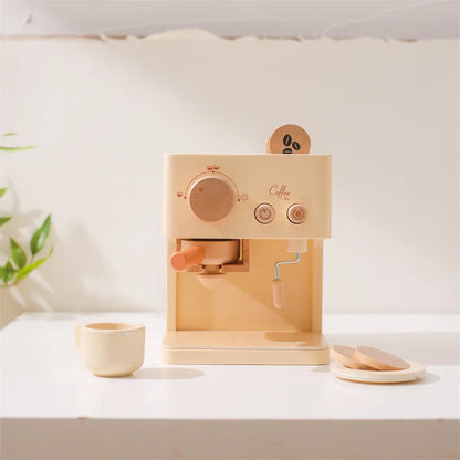 Barista Play Set – Montessori Wooden Coffee Maker Toy