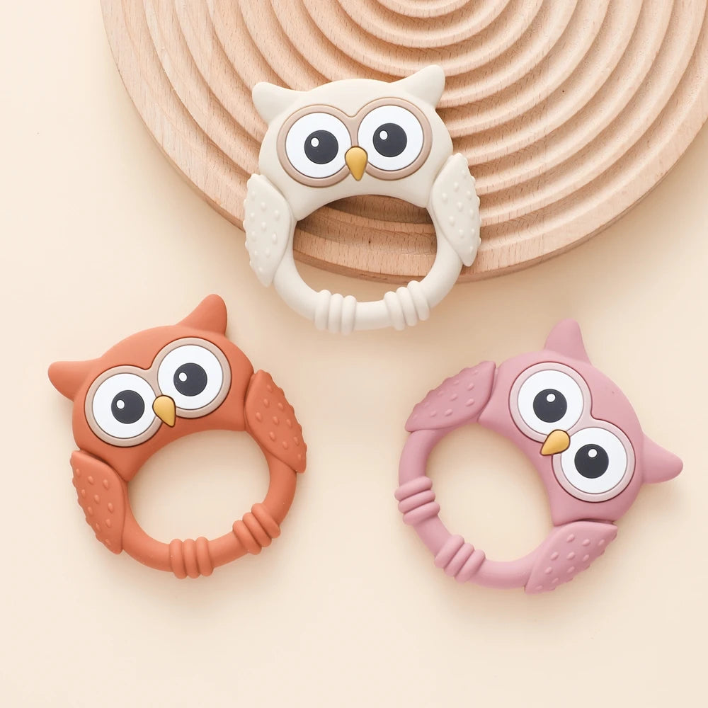 Owl Silicone Teether for Babies – BPA-Free, Food-Grade Teether