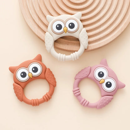 Owl Silicone Teether for Babies – BPA-Free, Food-Grade Teether