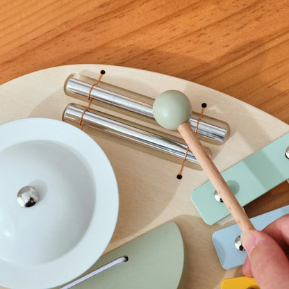 Elephant Wooden Musical Toy – 4-in-1 Montessori Music Board for Toddlers
