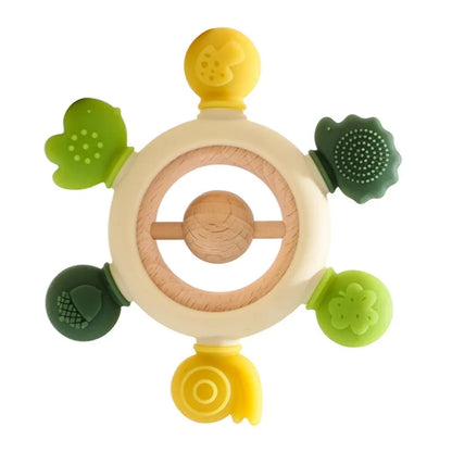 Silicone Teether for Babies – BPA-Free, Textured, Easy Grip Teething Toy