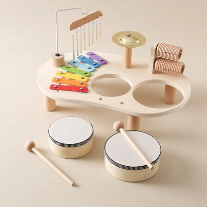 Montessori Wooden Music Set – Toddler Rhythm & Sound Toy for Early Learning