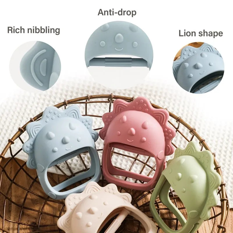 Silicone Teether for Babies – BPA-Free, Textured, Easy Grip Teething Toy