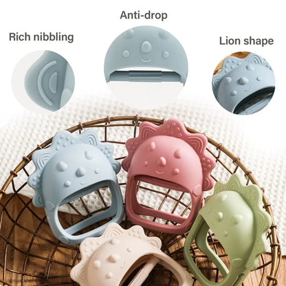 Silicone Teether for Babies – BPA-Free, Textured, Easy Grip Teething Toy