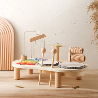 Montessori Wooden Music Set – Toddler Rhythm & Sound Toy for Early Learning