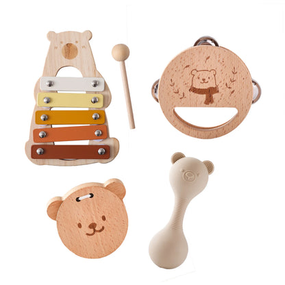 Wooden Baby Musical Instrument Sets – Montessori Rhythm Toys
