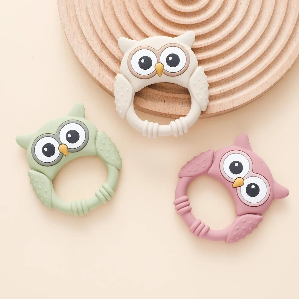 Owl Silicone Teether for Babies – BPA-Free, Food-Grade Teether