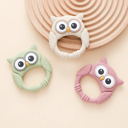Owl Silicone Teether for Babies – BPA-Free, Food-Grade Teether