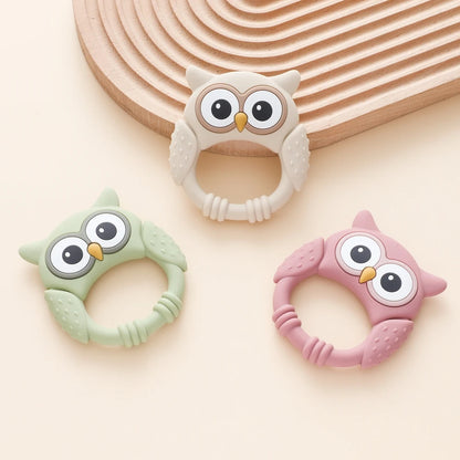 Owl Silicone Teether for Babies – BPA-Free, Food-Grade Teether