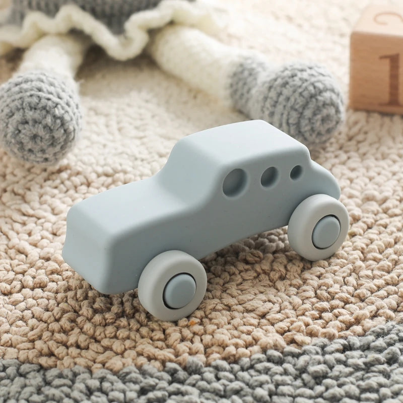 High-Grade Silicone Toy Cars – Assorted Styles for Toddlers