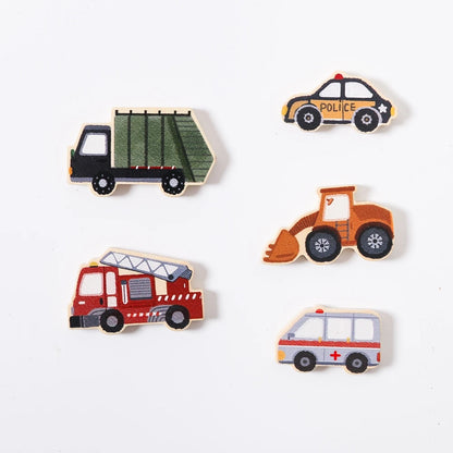 Toddler Learning Puzzle – Chunky Wooden Animal & Vehicle Matching Boards
