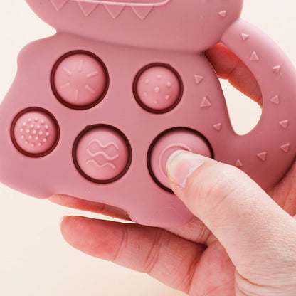 Crocodile Silicone Sensory Toy for Babies – Tactile Fidget & Teether