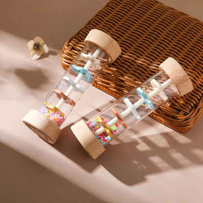 Wooden Rainmaker Toy – Montessori Sensory Shaker for Babies & Toddlers