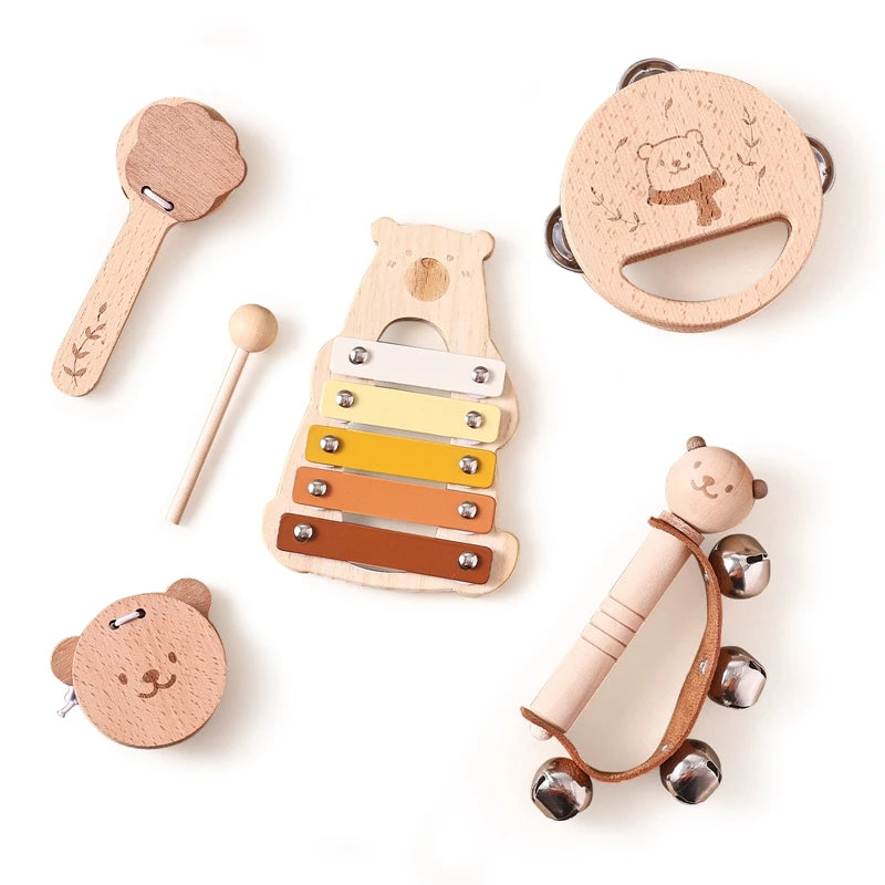 Wooden Baby Musical Instrument Sets – Montessori Rhythm Toys
