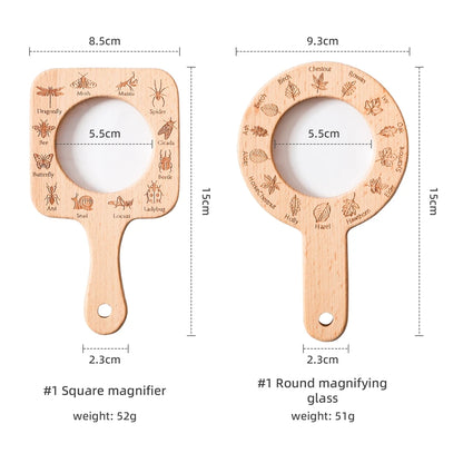 Wooden Flower & Leaf Discovery Set for Kids – Montessori Nature Exploration Toy
