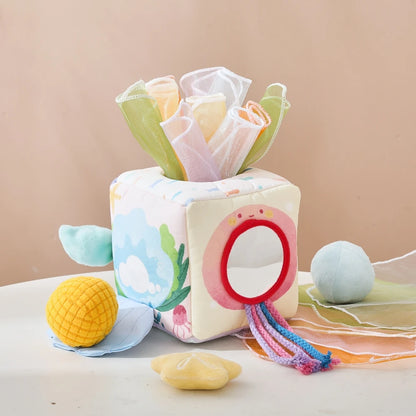 Mermaid Sensory Activity Box – Plush Baby Learning Cube