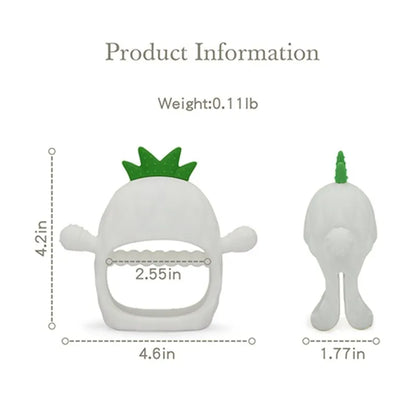 Silicone Teether for Babies – BPA-Free, Textured, Easy Grip Teething Toy