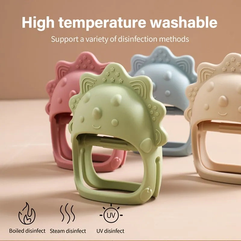 Silicone Teether for Babies – BPA-Free, Textured, Easy Grip Teething Toy