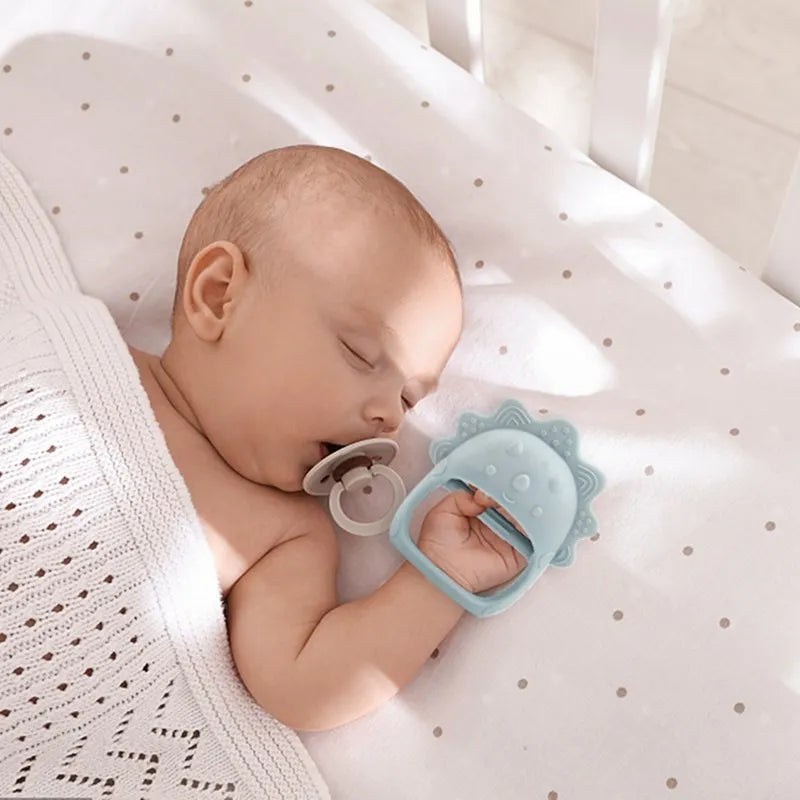 Silicone Teether for Babies – BPA-Free, Textured, Easy Grip Teething Toy