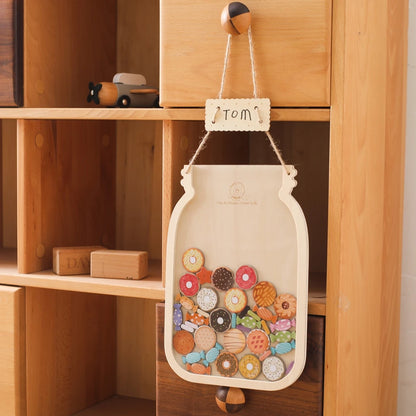 Wooden Reward Jar for Kids – Behavior Chart with Tokens, Habit Tracker & Coupons