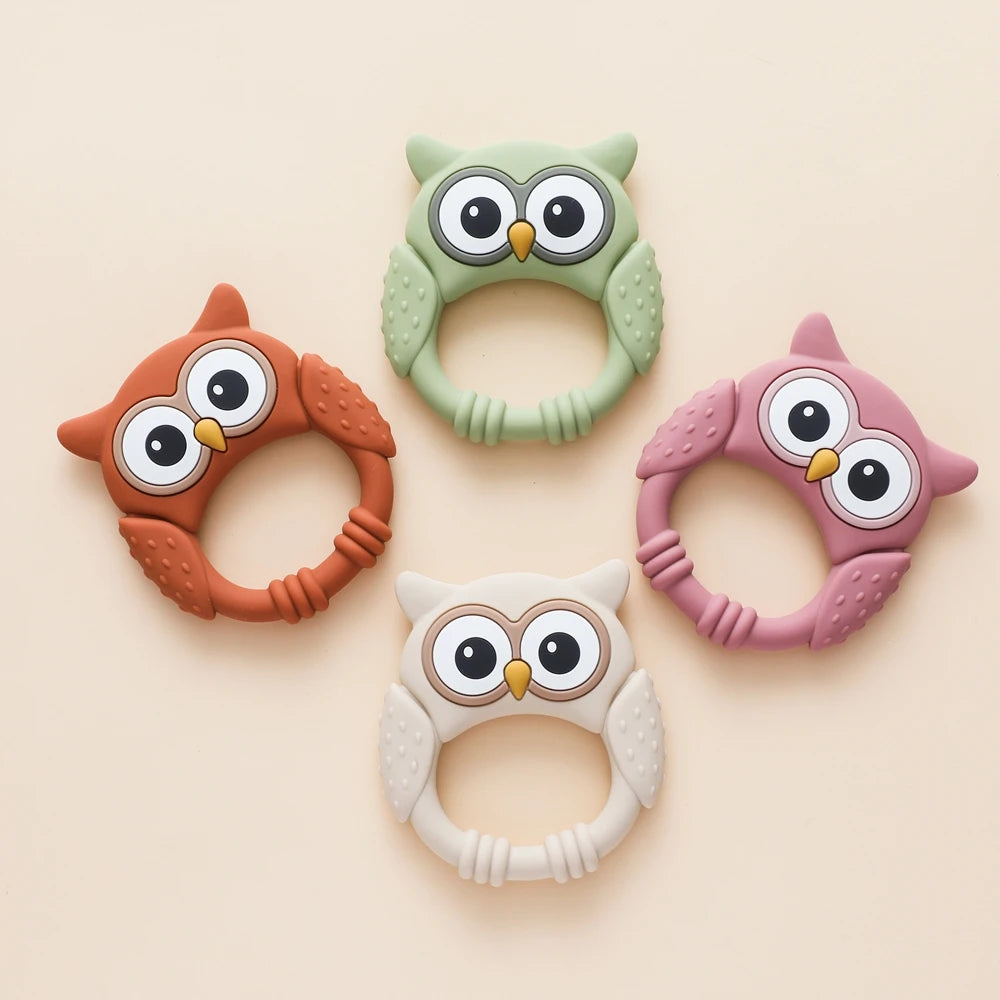 Owl Silicone Teether for Babies – BPA-Free, Food-Grade Teether