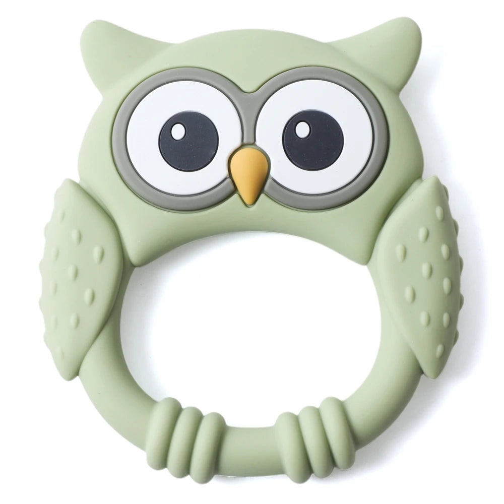 Owl Silicone Teether for Babies – BPA-Free, Food-Grade Teether