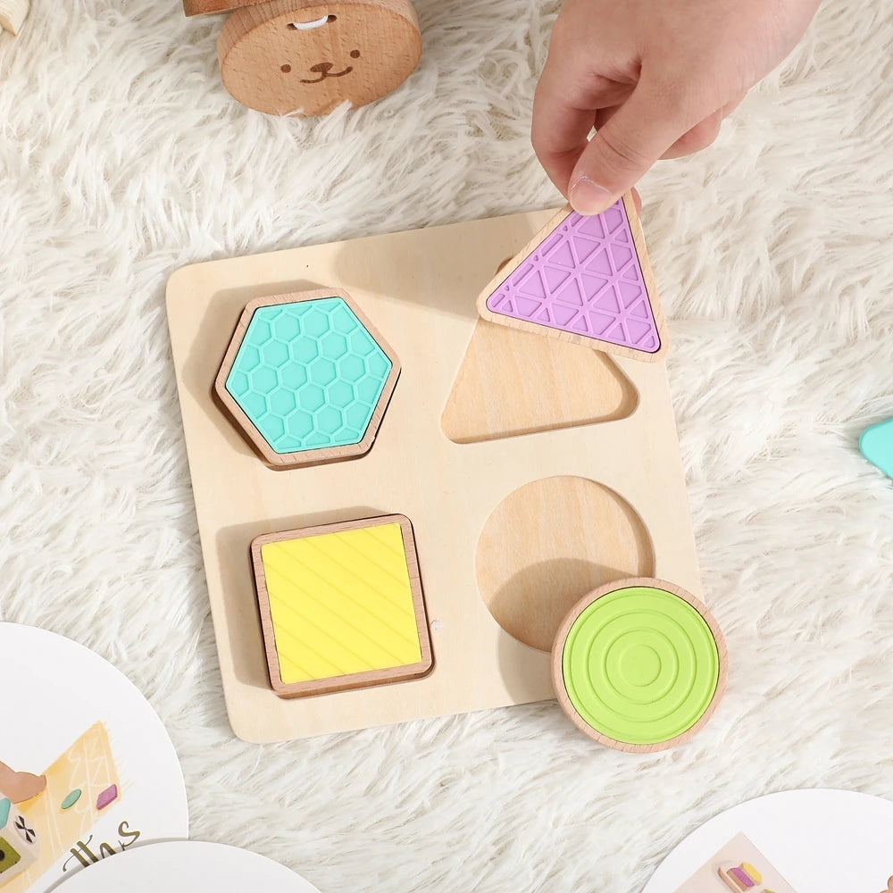 Montessori Wooden Activity Box for 9–12 Months – Educational Baby Toy Set