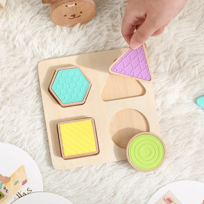 Montessori Wooden Activity Box for 9–12 Months – Educational Baby Toy Set