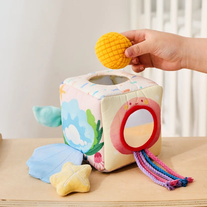 Mermaid Sensory Activity Box – Plush Baby Learning Cube