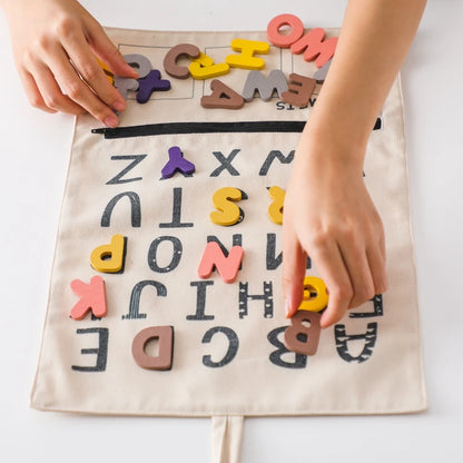 Alphabet Matching Game with Word Cards – Montessori Phonics Toy for Toddlers