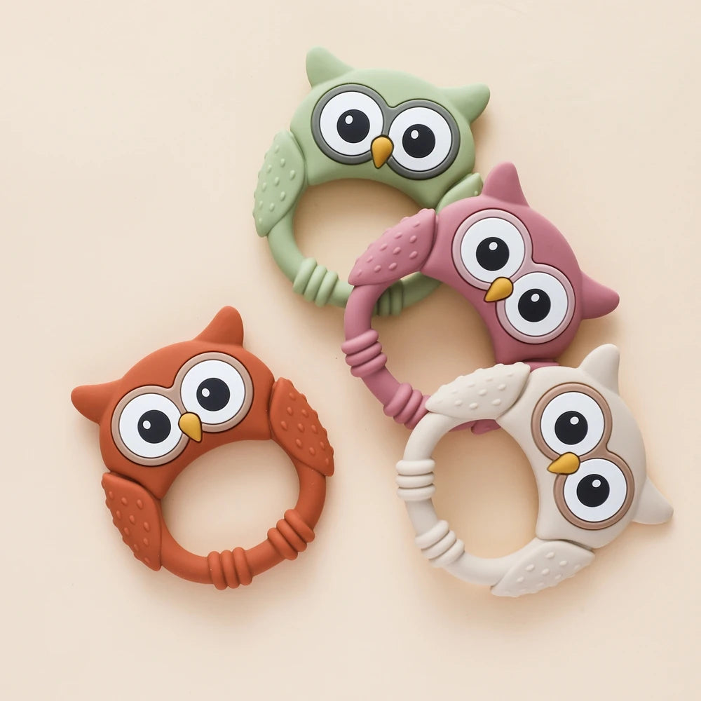 Owl Silicone Teether for Babies – BPA-Free, Food-Grade Teether