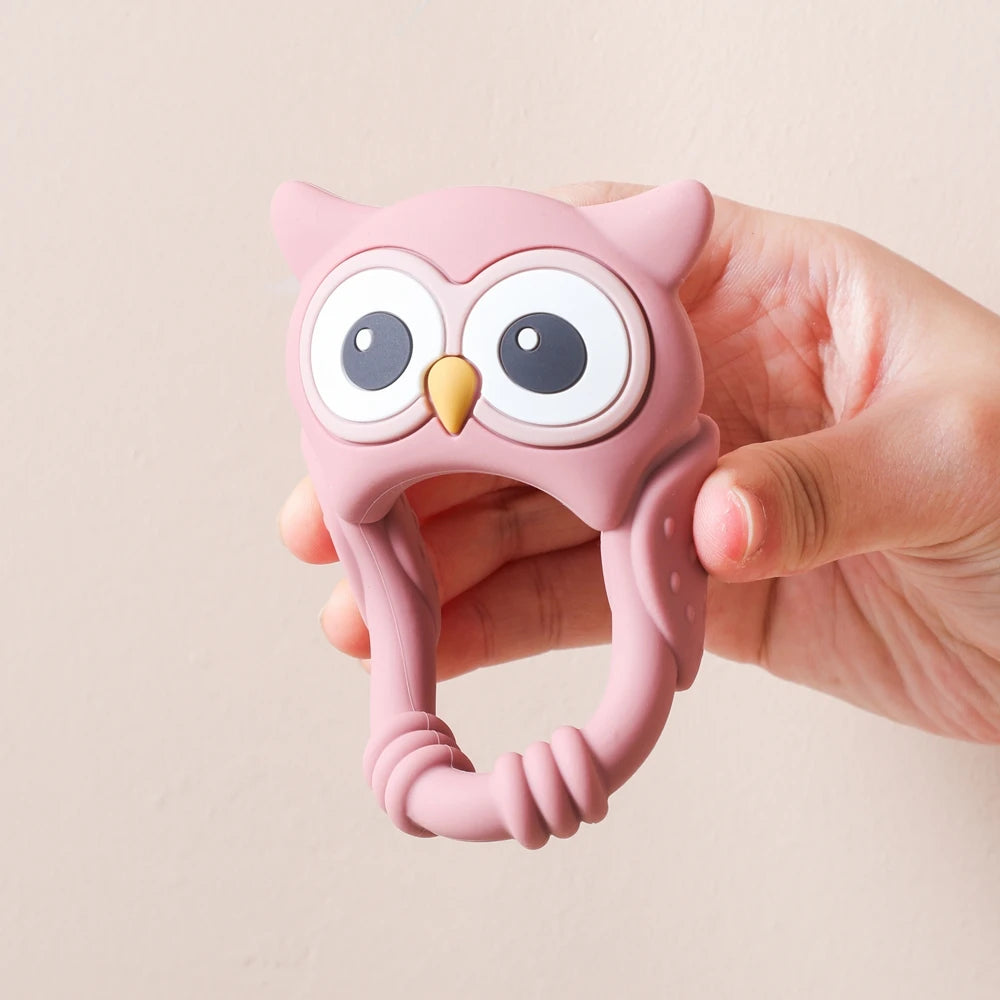 Owl Silicone Teether for Babies – BPA-Free, Food-Grade Teether