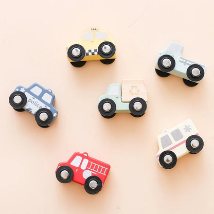 3D Montessori Wooden Vehicle Puzzle