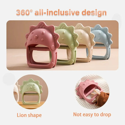 Silicone Teether for Babies – BPA-Free, Textured, Easy Grip Teething Toy