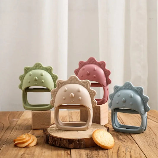 Silicone Teether for Babies – BPA-Free, Textured, Easy Grip Teething Toy